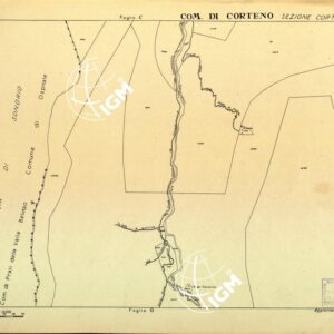 MAPPE CATASTALI D'ITALIA - PROVINCIA DI BRESCIA - Foglio E - COMUNE DI CORTENO Sez. CORTENO