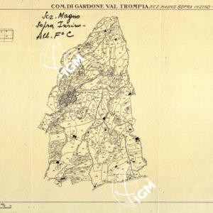 MAPPE CATASTALI D'ITALIA - PROVINCIA DI BRESCIA - Foglio C - COMUNE DI GARDONE VAL TROMPIA Sez. MAGNO SOPRA INZINO