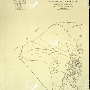 MAPPE CATASTALI D'ITALIA - PROVINCIA DI BRESCIA - Foglio A - COMUNE DI LAVENONE Sez. PRESEGNO