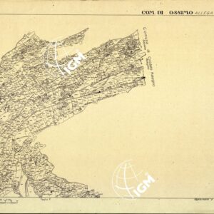 MAPPE CATASTALI D'ITALIA - PROVINCIA DI BRESCIA - Foglio E - COMUNE DI OSSIMO