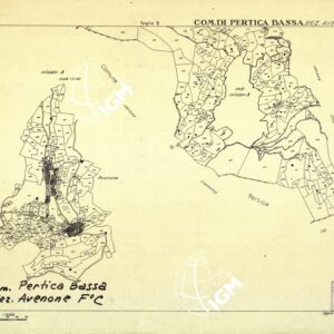 MAPPE CATASTALI D'ITALIA - PROVINCIA DI BRESCIA - Foglio C - COMUNE DI PERTICA BASSA Sez. AVENONE