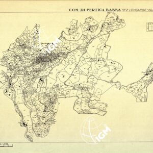 MAPPE CATASTALI D'ITALIA - PROVINCIA DI BRESCIA - Foglio C - COMUNE DI PERTICA BASSA Sez. LEVRANGE