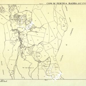 MAPPE CATASTALI D'ITALIA - PROVINCIA DI BRESCIA - Foglio B - COMUNE DI PERTICA BASSA Sez. ONO DEGNO