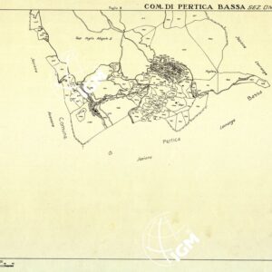 MAPPE CATASTALI D'ITALIA - PROVINCIA DI BRESCIA - Foglio C - COMUNE DI PERTICA BASSA Sez. ONO DEGNO
