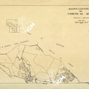 MAPPE CATASTALI D'ITALIA - PROVINCIA DI BRESCIA - Foglio A - COMUNE DI ROGNO