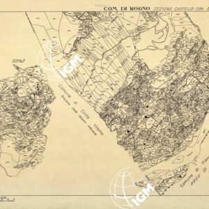 MAPPE CATASTALI D'ITALIA - PROVINCIA DI BRESCIA - Foglio B - COMUNE DI ROGNO Sez. CASTELLO CON S. VIGILIO