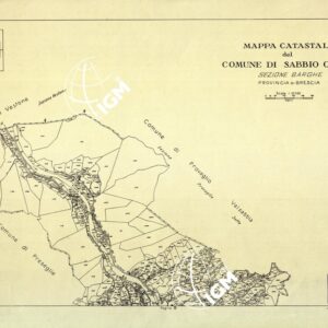 MAPPE CATASTALI D'ITALIA - PROVINCIA DI BRESCIA - Foglio A - COMUNE DI SABBIO CHIESE Sez. BARGHE