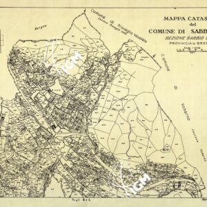 MAPPE CATASTALI D'ITALIA - PROVINCIA DI BRESCIA - Foglio A - COMUNE DI SABBIO CHIESE Sez. SABBIO CHIESE