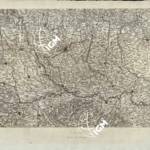 CARTA TOPOGRAFICA DEL REGNO LOMBARDO VENETO CON IL PARMIGIANO GENOVESATO... - Tavola IV
