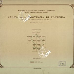 CARTA DELLA PROVINCIA DI POTENZA - Quadro d'Unione