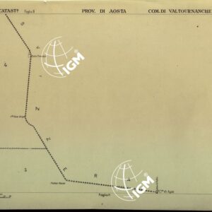 MAPPE CATASTALI D'ITALIA - PROVINCIA DI AOSTA - COMUNE DI VALTOURNANCHE Foglio E