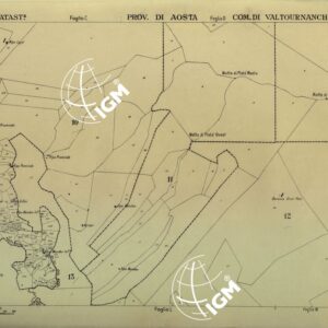 MAPPE CATASTALI D'ITALIA - PROVINCIA DI AOSTA - COMUNE DI VALTOURNANCHE Foglio G