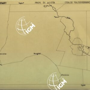 MAPPE CATASTALI D'ITALIA - PROVINCIA DI AOSTA - COMUNE DI VALTOURNANCHE Foglio I (carta con velina)