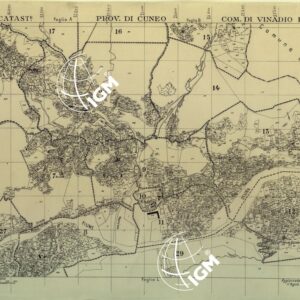MAPPE CATASTALI D'ITALIA - PROVINCIA DI CUNEO - COMUNE DI VINADIO Foglio E