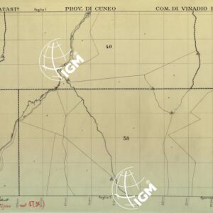 MAPPE CATASTALI D'ITALIA - PROVINCIA DI CUNEO - COMUNE DI VINADIO Foglio O