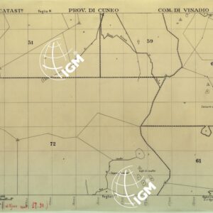MAPPE CATASTALI D'ITALIA - PROVINCIA DI CUNEO - COMUNE DI VINADIO Foglio R