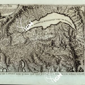 LA SAVOIA DIVISA NELLE SUE PRINCIPALI PROVINCIE DA GIACOMO CANTELLI DA GIACOMO CANTELLI DA VIGNOLA, GEOGRAFO DEL DUCA DI MODENA, DATA IN LUCE DA DOMENICO DE ROSSI IN ROMA ALLA PACE - Parte meridionale - Tavola 1