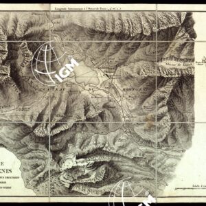 TOPOGRAPHIE DU MONT-CENIS COMPRENANT LE RESEAU DES PETITS TRIANGLES QUI LIENT L'OBSERVATOIRE AVEC LE SIGNAL DE BELLECOMBE (s. d.)