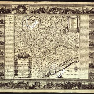 NOUVELLE CARTE DE SAVOYE, PIEMONT MONT FERRAT...