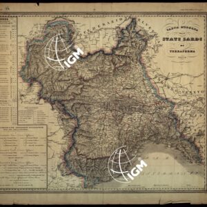 CARTA MODERNA DEGLI STATI SARDI IN TERRAFERMA, MILANO, DOTT. FRANC. VALLARDI. (s. d.). Foglio IV dell'Atlante Geografico dell'Italia