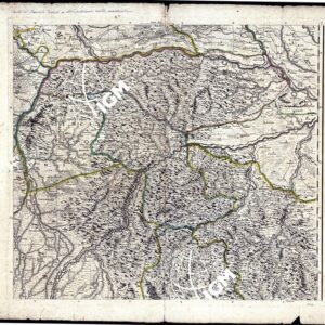 CARTA DEL PIEMONTE DISTINTO IN VARIE PROVINCE, CONTEE, MARCHESATI (s. d., s. a.).