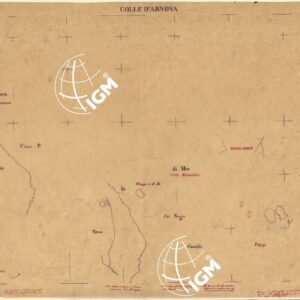 CARTA DELLA CONTEA DI NIZZA - Foglio 12 + velina - Colle d' Arnova