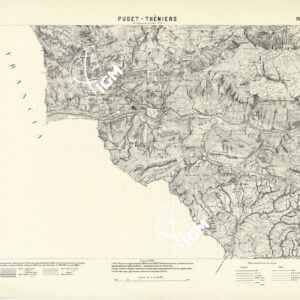 CARTA DELLA CONTEA DI NIZZA - Foglio 22 - Puget-Thèniers