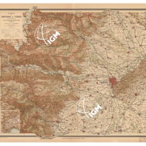 CARTA DEI DINTORNI DI TORINO