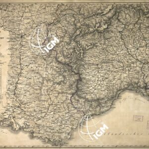 STRASSEN KARTE DER WESTLICHEN ALPEN