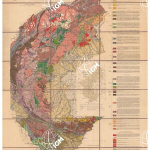CARTA GEOLOGICA DELLE ALPI OCCIDENTALI DEDOTTA DAI RILEVAMENTI ESEGUITI DAGLI INGEGNERI DEL R. CORPO DELLE MINIERE, DAL 1888 AL 1906