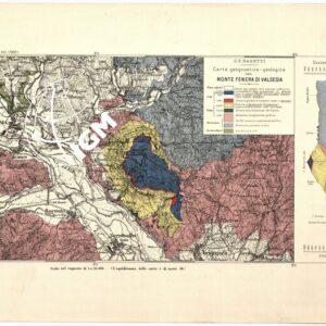 CARTA GEOGNOSTICA - GEOLOGICA DEL MONTE FENERA DI VALSESIA