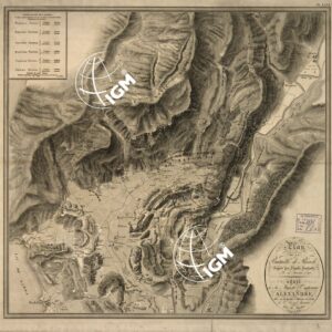 PLAN DE LA BATAILLE DE RIVOLI GAGNEE PAR L'ARMEE FRANCAISE, LE 14 JANVIER 1797