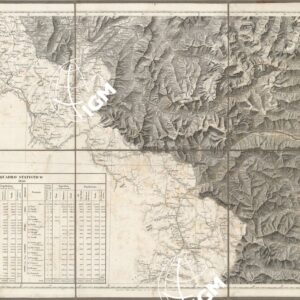 CARTA DEGLI STATI DI SUA MAESTA' SARDA IN TERRAFERMA OPERA DEL REAL CORPO DI STATO MAGGIORE GENERALE. INCISA E PUBBLICATA L'ANNO 1841 - Foglio 3