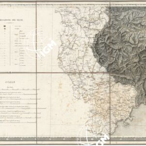 CARTA DEGLI STATI DI SUA MAESTA' SARDA IN TERRAFERMA OPERA DEL REAL CORPO DI STATO MAGGIORE GENERALE. INCISA E PUBBLICATA L'ANNO 1841 - Foglio 5