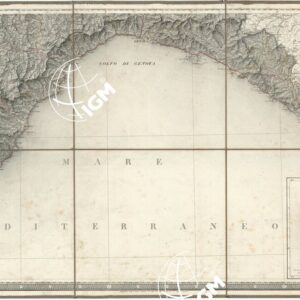 CARTA DEGLI STATI DI SUA MAESTA' SARDA IN TERRAFERMA OPERA DEL REAL CORPO DI STATO MAGGIORE GENERALE. INCISA E PUBBLICATA L'ANNO 1841 - Foglio 6