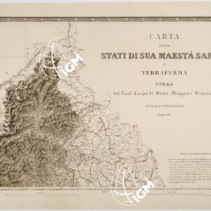 CARTA DEGLI STATI DI SUA MAESTA' SARDA IN TERRAFERMA OPERA DEL REAL CORPO DI STATO MAGGIORE GENERALE. INCISA E PUBBLICATA L'ANNO 1841 - Foglio 2