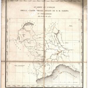 CARTA DEGLI STATI DI SUA MAESTA' SARDA IN TERRAFERMA... - Quadro d'Unione