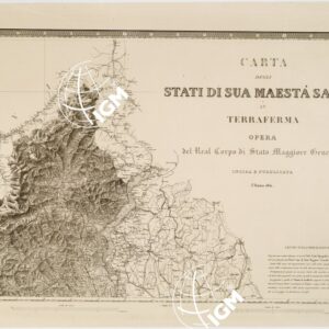 CARTA DEGLI STATI DI SUA MAESTA' SARDA IN TERRAFERMA OPERA DEL REAL CORPO DI STATO MAGGIORE GENERALE. INCISA E PUBBLICATA L'ANNO 1841 - Foglio 2