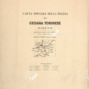 CARTA SPECIALE DELLA PIAZZA DI CESANA TORINESE - Quadro d'Unione