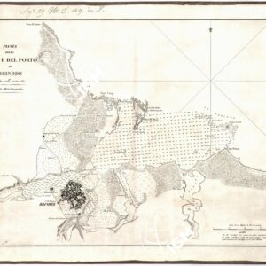 PIANTA DELLA CITTA' E DEL PORTO DI BRINDISI