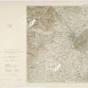 CARTA D'INSIEME PER LO STUDIO DELL'IMPIEGO DI UNA DIVISIONE DI FANTERIA INQUADRATA CORSO DI INTEGRAZIONE D - SEZ.NE B