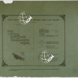 CARTA SPECIALE AL 10.000 DELLA FRONTIERA VERSO L'ALTO NIZZARDO - Quadro d'Unione