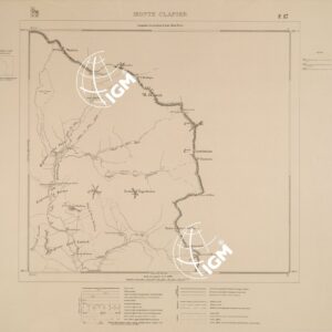 PIANO STRADALE AL 10.000 DELLA FRONTIERA VERSO L'ALTO NIZZARDO... - Foglio 17 - Monte Clapier