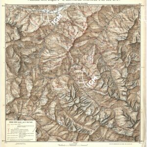 CARTA SCIISTICA DELLA ZONA DEL SESTRIERES