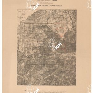 CARTA TOPOGRAFICA DEI FORTI DEL MONCENISIO, DI EXILLES E FENESTRELLE - Quadro d'Unione