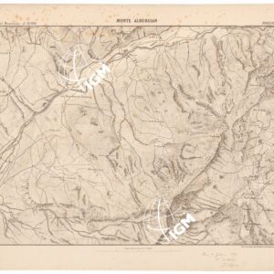 CARTA TOPOGRAFICA DEI FORTI DEL MONCENISIO, DI EXILLES E FENESTRELLE - Foglio 14 - Monte Albergian