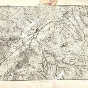 CARTA TOPOGRAFICA DEI FORTI DEL MONCENISIO, DI EXILLES E FENESTRELLE - Foglio 10 - Salbertrand