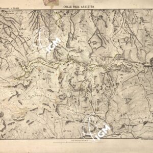 CARTA TOPOGRAFICA DEI FORTI DEL MONCENISIO, DI EXILLES E FENESTRELLE - Foglio 11 - Colle dell'Assietta