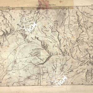 CARTA TOPOGRAFICA DEI FORTI DEL MONCENISIO, DI EXILLES E FENESTRELLE - Foglio 12 - Colle della Finestra