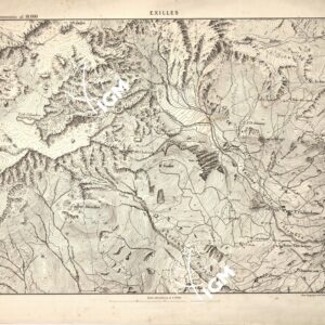 CARTA TOPOGRAFICA DEI FORTI DEL MONCENISIO, DI EXILLES E FENESTRELLE - Foglio 7 - Exilles